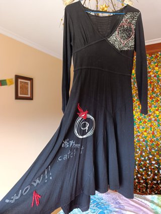 Vestido Desigual manga larga estampado