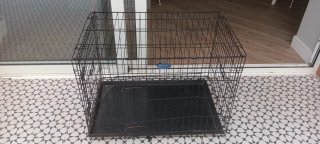 Jaula para perro negra