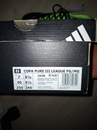 Zapatillas Adidas Copa Negras y Verdes