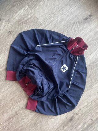 Converse Chaqueta Track Vintage L Azul Burdeos