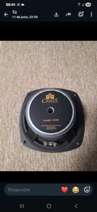 Repuestos nuevos Altavoces CASTLE, HECO, MISSION.