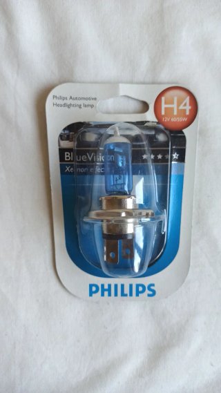 Lâmpada Philips H4 BlueVision 12V 60/55W
