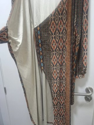 Vestido Terciopelo Vintage Estampado Talla M