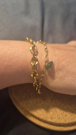 Pulsera doble acero quirúrgico