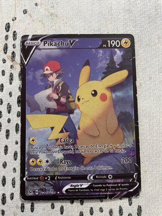 Carta Pokémon Pikachu V 190 PS TG16/TG30