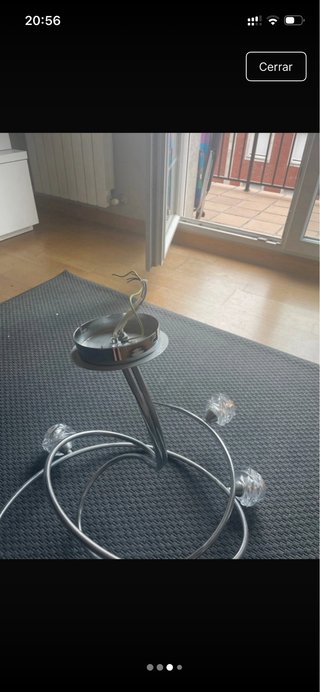 Lámpara de techo espiral con 5 luces