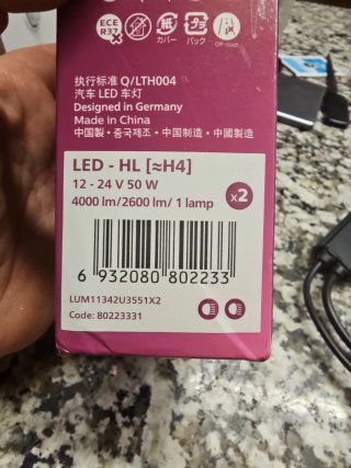 Lámparas LED H4 Philips Rally 3551