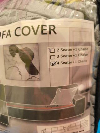 Funda sofá chaise longue nueva