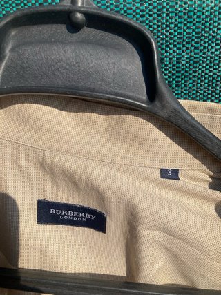 Camisa Burberry Beige Hombre