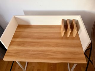 Escritorio madera y metal