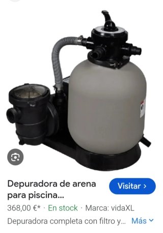 Depuradora de arena piscina vidaXL