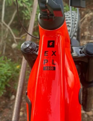 Bicicleta Rockrider E-Expl 520s Naranja