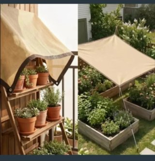 Toldo Malla Sombra Rectangular 3X6 Metros