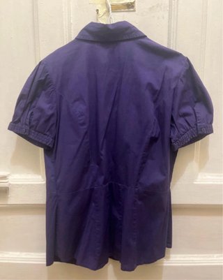 Camisa H&M morada manga corta