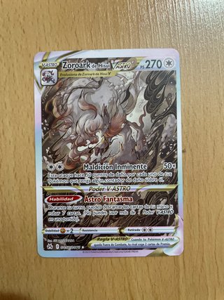 Carta Pokémon Zoroark de Hisui V ASTRO