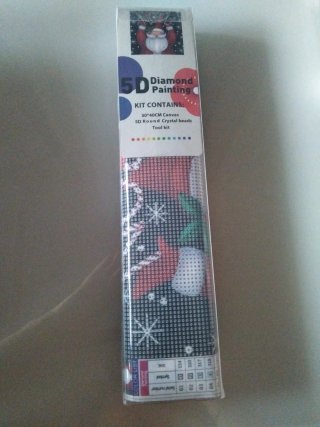Lienzo Diamond Painting Navideño Santa Claus 30x40