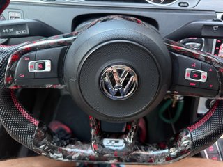 Volante Fibra Carbono  Led  Forjado VW