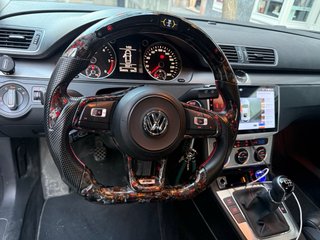Volante Fibra Carbono  Led  Forjado VW