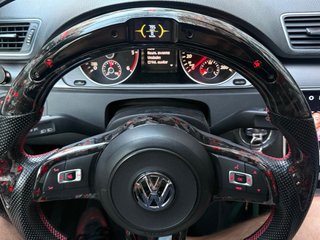 Volante Fibra Carbono  Led  Forjado VW