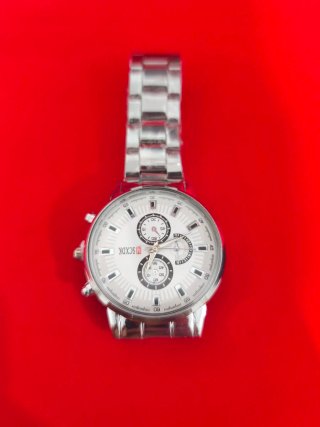 Reloj MSCXDK Elegante Plata y Blanco