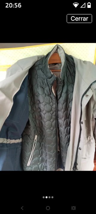Gabardina 2 en 1 con bomber desmontable