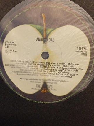 Vinilo The Beatles Abbey Road edición editor