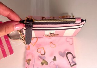 Tarjetero Victoria's Secret Rayas Rosas