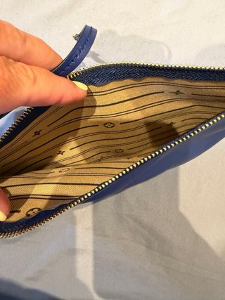 Pochette della Neverfull borsa blu