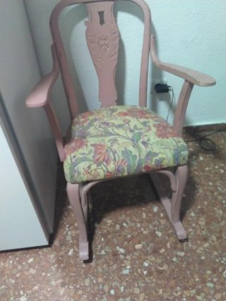 Mecedora rosa