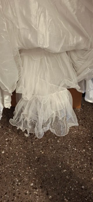 Vestido de Novia Blanco Perlas y Encaje