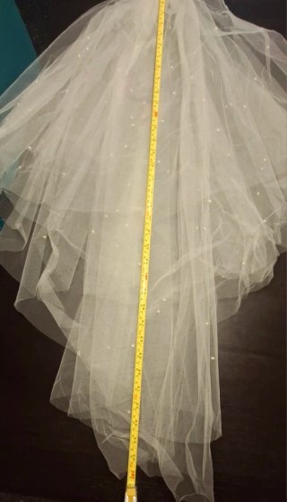 Vestido de Novia Blanco Perlas y Encaje