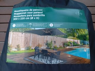 Mosquitera 300 para sombrilla 300x220 cm