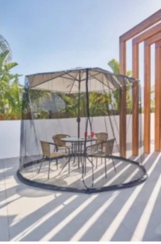 Parasol Mosquitera 300 para sombrilla 300x220 cm
