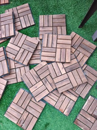 35 Baldosas de madera para exterior
