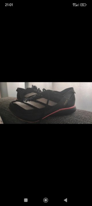 Tenis Adidas Clavos Negro Naranja