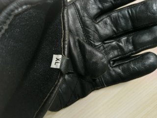 Guantes de moto de cuero auténtico