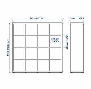 Estantería Kallax Ikea 4x4 Negra