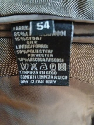 Traje de caballero gris