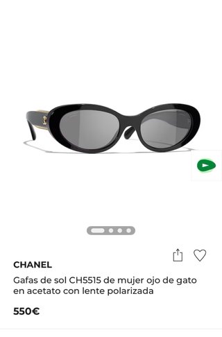 Gafas de sol Chanel negras