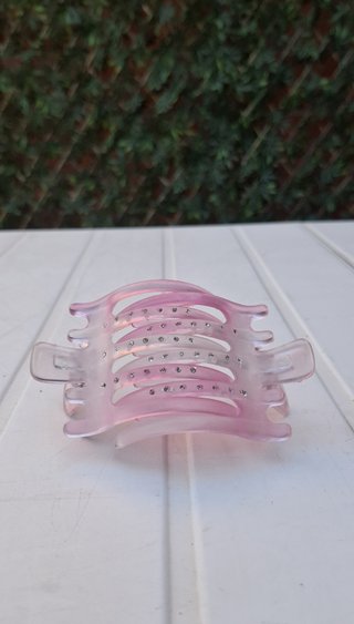 Pinzas grandes para el pelo rosa pastel