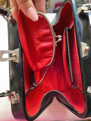 Borsa bauletto vintage anni '60