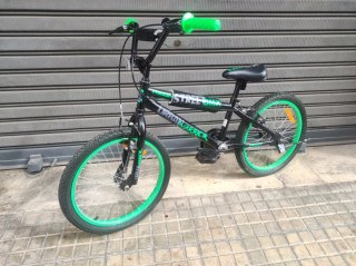 Bicicleta BMX Urbana Niño Negra/Verde