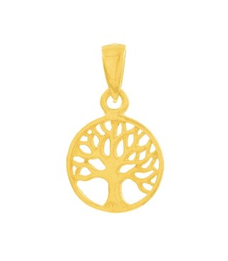 Colgante Árbol de la Vida Bañado en Oro