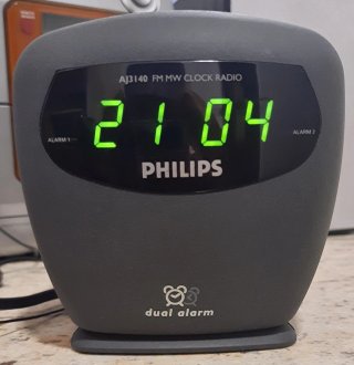 Radio Reloj Philips AJ3140 Gris