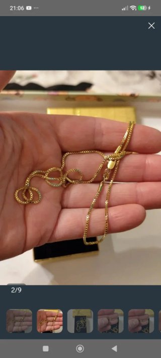 Collar de oro 18k con pendientes
