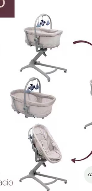 Cuna moises para bebé 3 en 1con musica y juguetes.