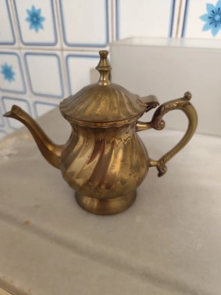 Juego Vintage Tetera/Cafetera Metálico