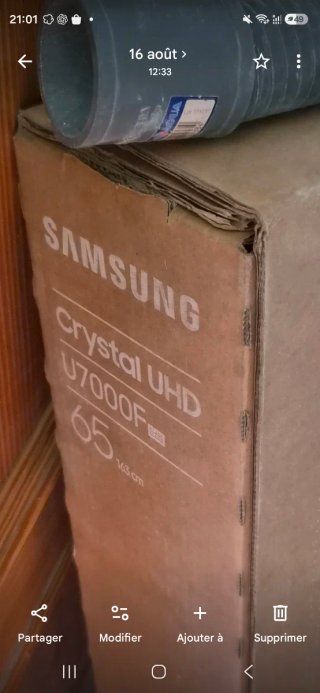 TV Samsung 65 Crystal UHD 4K AI