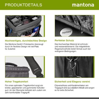 Mantona 1017944 Silencio Neolit II bolsa de cámara