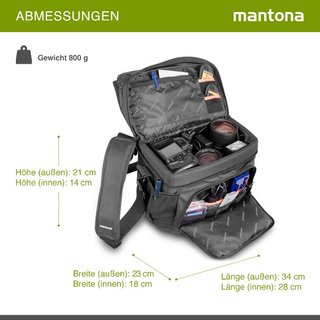 Mantona 1017944 Silencio Neolit II bolsa de cámara